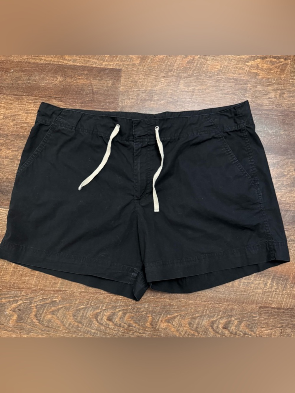GAP Black Shorts Cotton Drawstring Shorts Women XL Casual Summer Vacation Spring